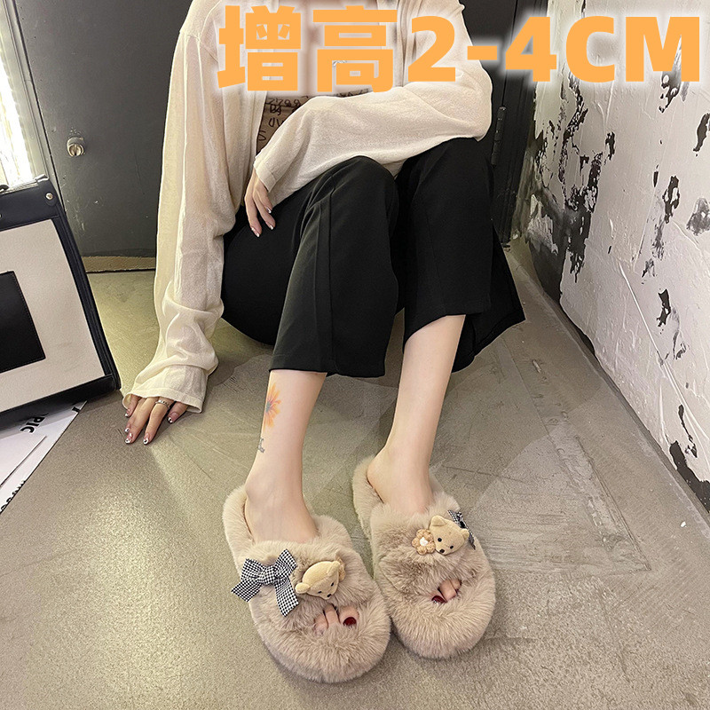 小香风毛毛拖鞋厚底毛绒2025年可爱白色仙女外穿女毛拖鞋夏一字拖,女鞋,毛毛鞋,淘宝优惠券,粉丝福利购,淘宝优惠卷