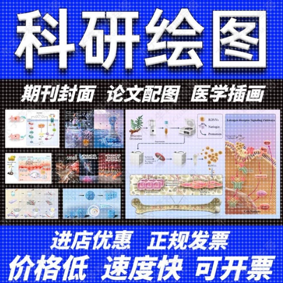 科研绘图/代画作图sci医学插图画图机制图origin图形摘要封面美化