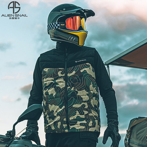 外星蜗牛摩托车骑行电加热马甲