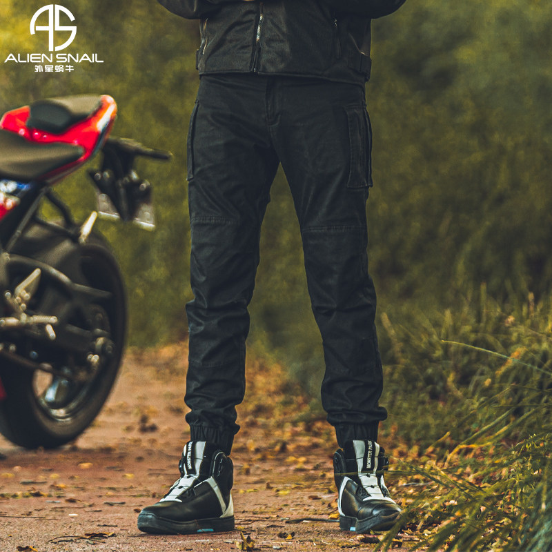 外星蜗牛摩托车骑行裤夏季休闲透气工装裤男防摔耐磨机车装备