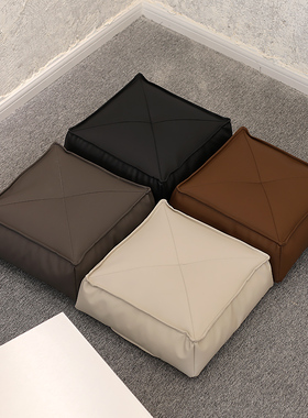 日式蒲团榻榻米客厅儿童地上坐垫打坐飘窗加厚坐墩屁垫加大皮坐垫