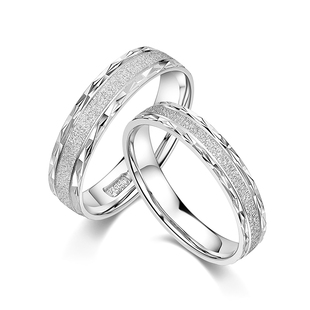 奢珠_炫 PT950铂金对戒白金情侣对戒官方旗舰店正品