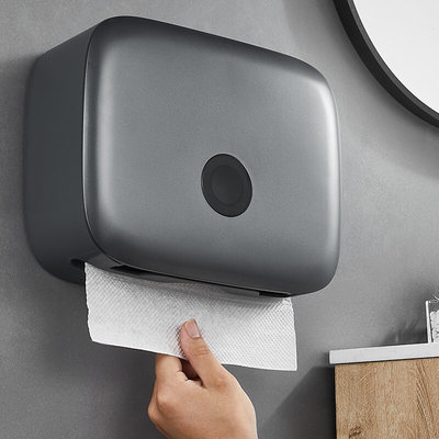 卫生间擦手纸盒挂壁式洗手间免打孔酒店厕所厨房商用干手抽纸巾盒