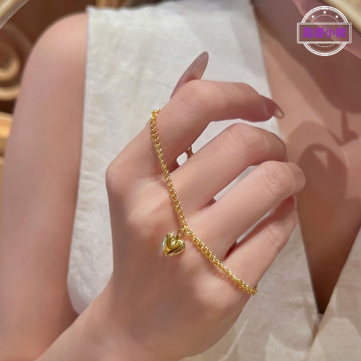 爱心手链女轻奢小众高级感设计手饰首饰韩版气质时尚甜妹精美