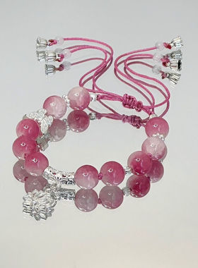 莲花编织手链小清新高颜值