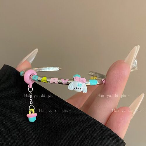 新款diy玉桂狗手镯女ins小众