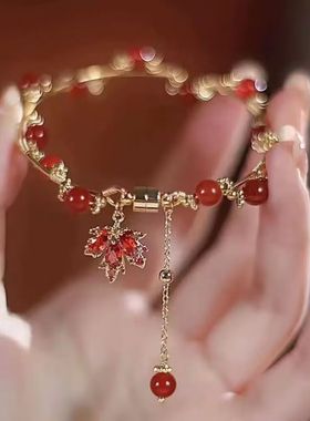 新中式竹节手镯复古高级感