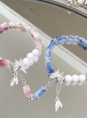 爆款中式竹节手链女古风小众