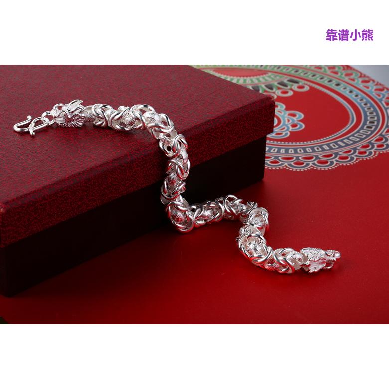 首饰手工男士光身龙手链韩版潮男小众高级感霸气龙头男友生日礼物