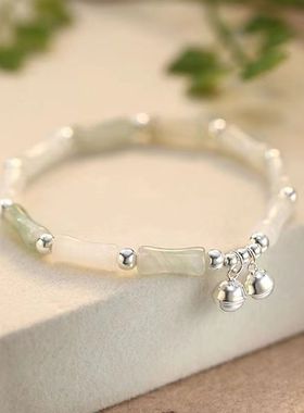 铃铛竹节手链女小众高颜值