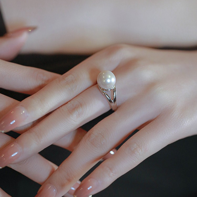 《幻日》天然爱迪生珍珠戒指女大时尚高端小众设计高级感轻奢复古 饰品/流行首饰/时尚饰品新 戒指/指环 原图主图