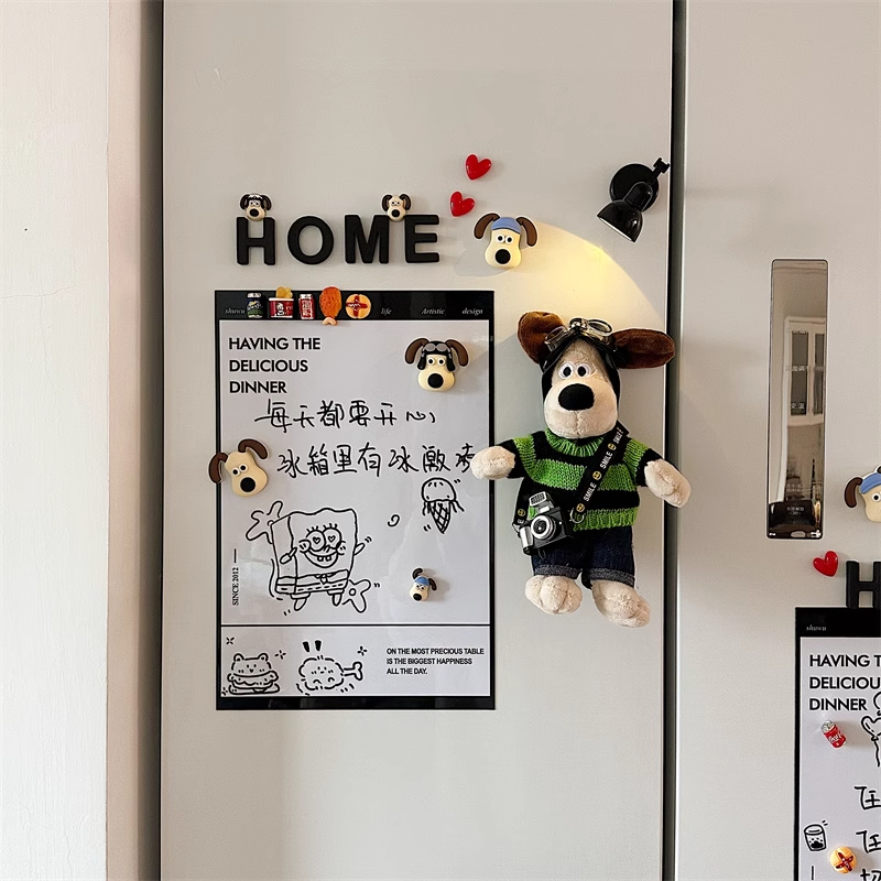 掌门狗创意家用磁贴公仔装饰