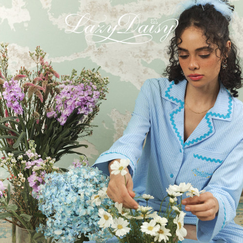 LazyDaisy条纹刺绣家居服