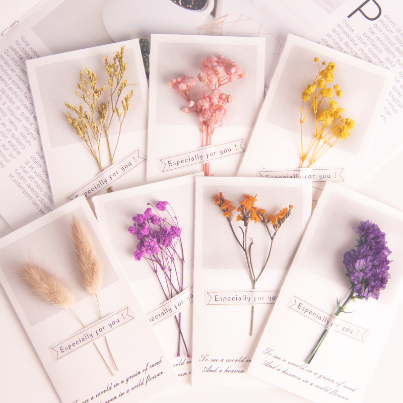 干花贺卡定制祝福语老师感谢员工干花勿忘我立体女生日礼物小卡片,节庆用品/礼品,贺卡/卡片,淘宝优惠券,粉丝福利购,淘宝优惠卷