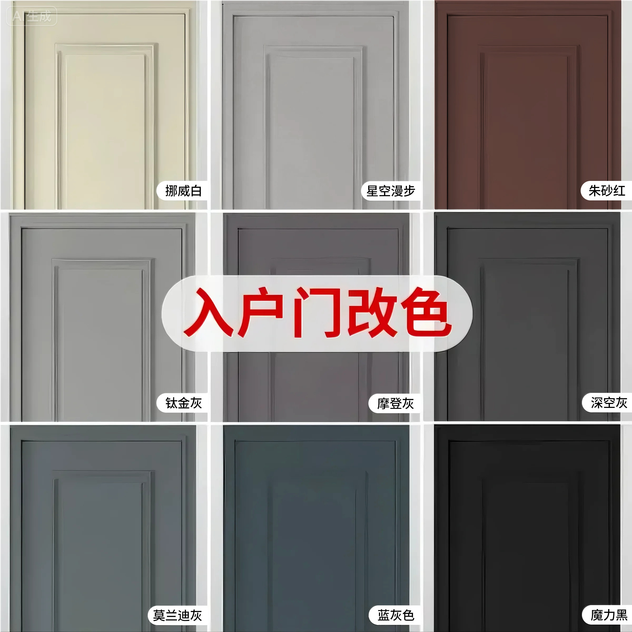 【入户门改色】潮流色系~品质漆