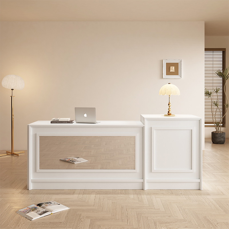 法式复古前台收银台吧台中岛柜