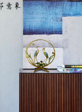 优邸意象黄铜家居饰品摆件新中式