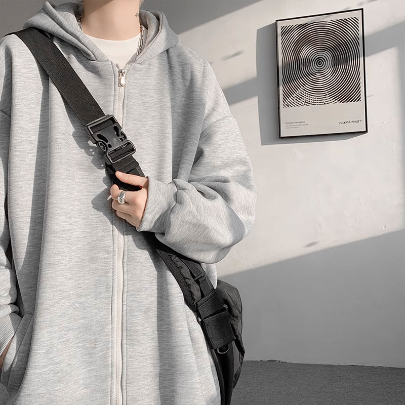 潮牌连帽卫衣男士秋冬季2025新款