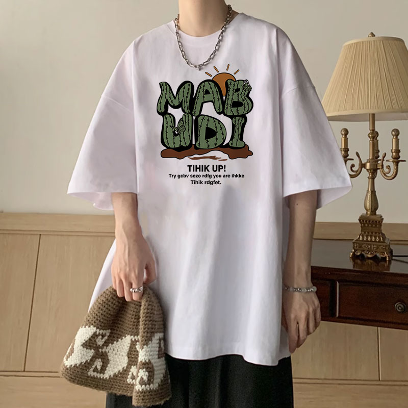 纯棉短袖t恤男潮流夏季2025新款