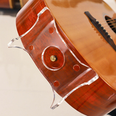 透明随身吉他放置架落地便携民谣吉他架子立式 支架专用古典吉他架