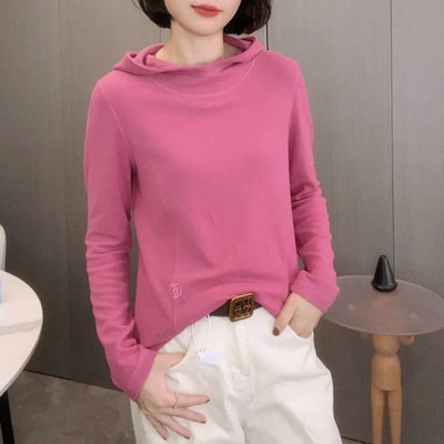 长袖连帽德绒卫衣女2025