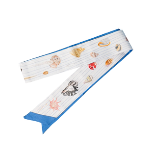 daparo yeung 达普罗海螺真丝蚕丝丝巾百搭发箍发带森女文创礼物