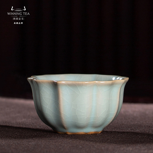 问鼎汝窑癸卯宝相杯茶杯主人杯景德镇高档个人专用手工功夫茶具