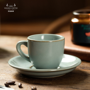 问鼎意式浓缩杯咖啡杯陶瓷杯子高档精致英式下午茶具轻奢高级感