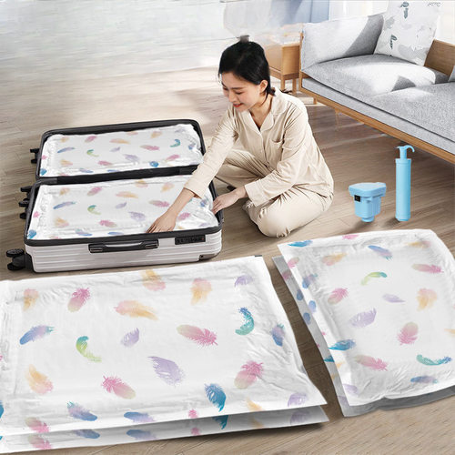 真空压缩袋家用抽气无泵装羽绒服衣服被子的子加厚耐磨收缩