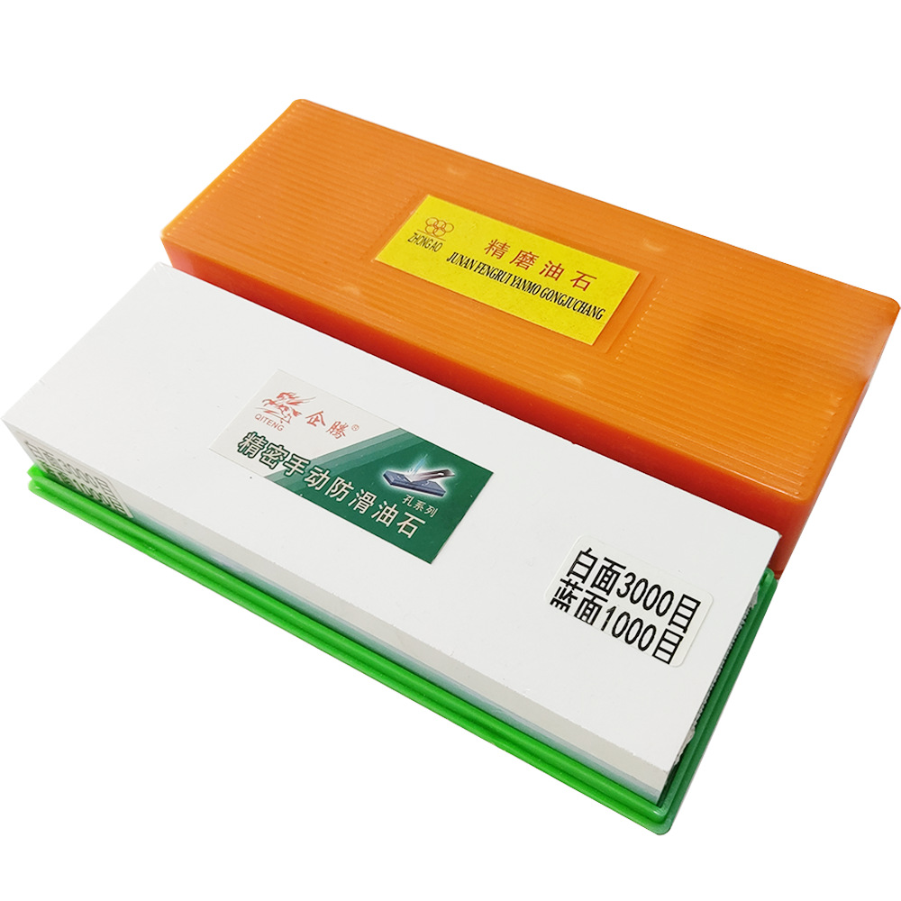 厂家磨刀石企腾白刚玉双面磨刀器厨房家用刀具开刃磨刀石