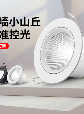 雷士照明led射灯嵌入式单灯3w开孔天花灯走廊客厅吊顶超亮牛眼灯