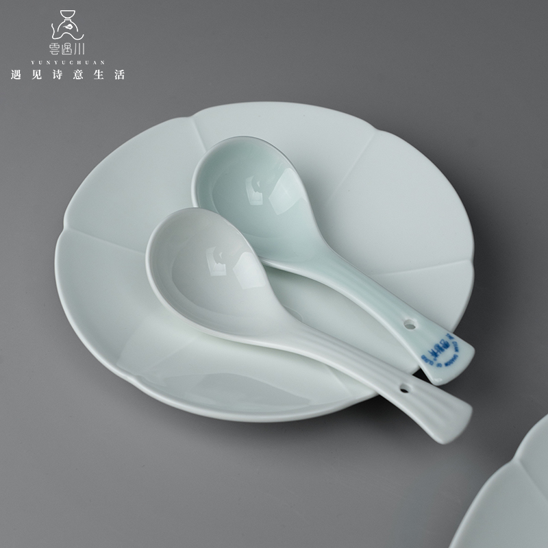 云遇川勺子合集景德镇餐具高温白瓷饭勺陶瓷饭勺家用汤勺长柄汤勺,餐饮具,调羹/饭勺,淘宝优惠券,粉丝福利购,淘宝优惠卷