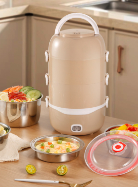 电热饭盒自热保温便当盒热饭