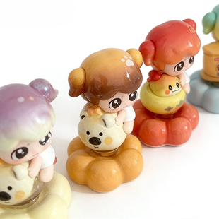 创意陶瓷可旋转底座xaxa系列配件转转底座指环爱神转转乐花朵摆件