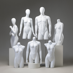 内衣模特半身人偶人台道具文胸内裤男服装店假人体模型展示架女装