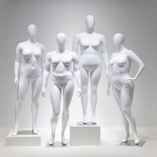 大码胖模特展示架女装人台全身欧美肥婆假人偶服装店橱窗模型道具