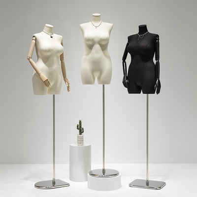 大码胖模特展示架女装全身假人偶黑色肥婆半身服装店橱窗道具人台