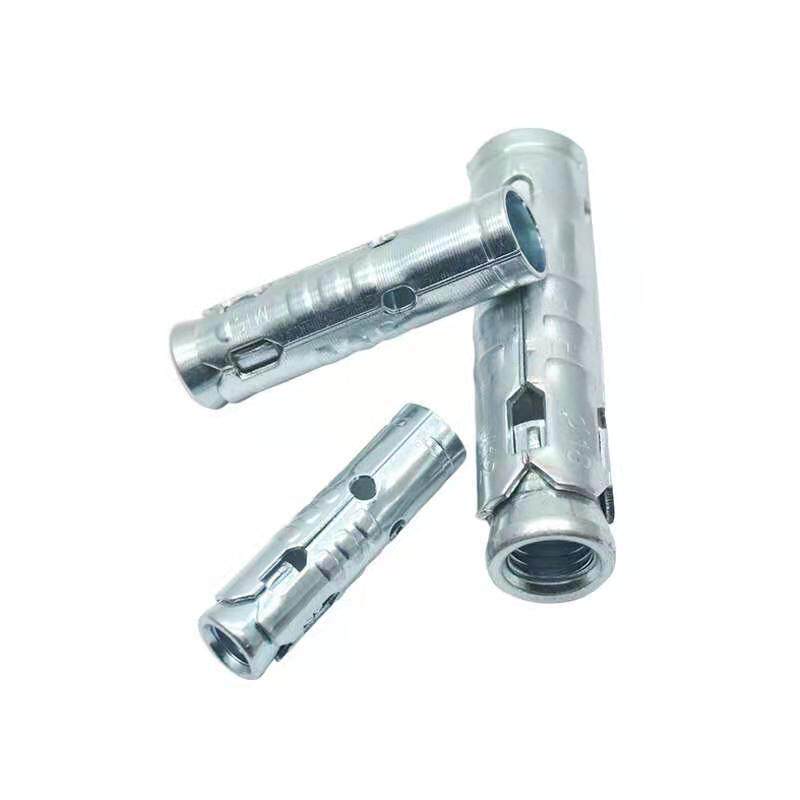 吊顶一体式连体拉爆头三件套鱼鳞拉爆吊杆膨胀螺丝吊顶丝杆拉爆m8