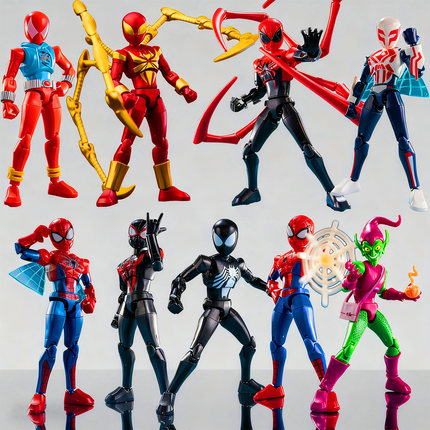 奇妙积木人漫威蜘蛛侠无限版第一弹ZERO拼装盲盒玩具男孩生日礼物