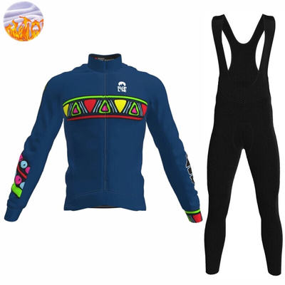 极速Long Sleeve Jersey Set Bike Uniform Winter Cycling Cloth