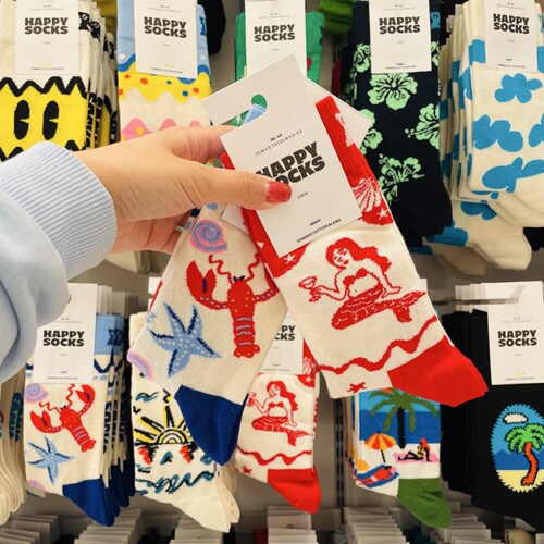 HappySocks袜子女多巴胺彩色潮袜