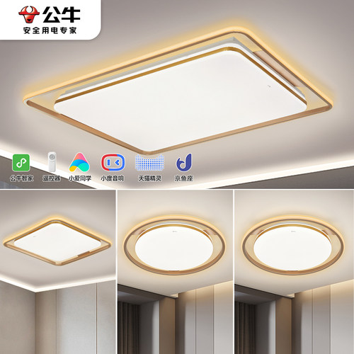 【包安装拆旧】公牛三色光客厅灯