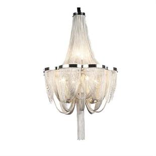 后现代铝链吊灯流苏灯客厅餐厅灯卧室灯别墅酒店会所吊灯链条灯