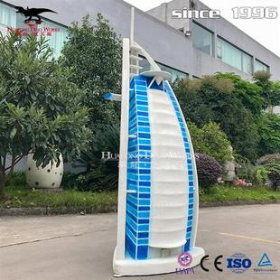 仿真玻璃鋼著名建筑物帆船酒店模型采用天然樹脂塑形防水耐寒.