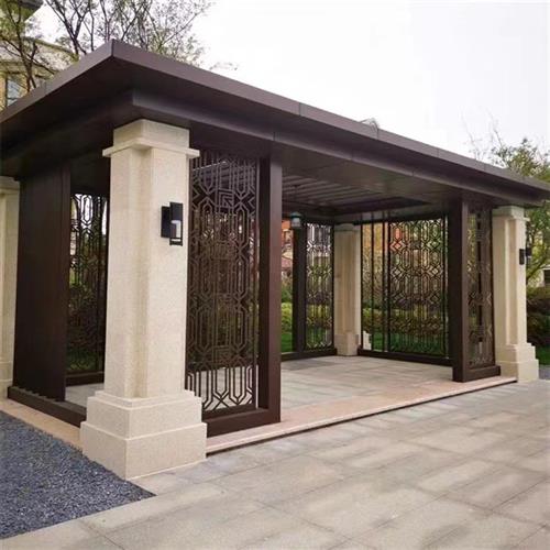 钢结构制作户外廊架廊架景观廊架不锈钢廊架大型不锈钢凉亭