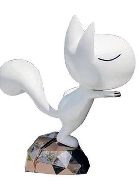 玻璃钢彩绘卡通吉祥物雕塑定制户外大型广场松鼠美陈创意摆件