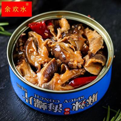 香辣海螺肉1000g麻辣海鲜熟食即食罐头花蛤生蚝花甲蛤蜊肉老婆脚