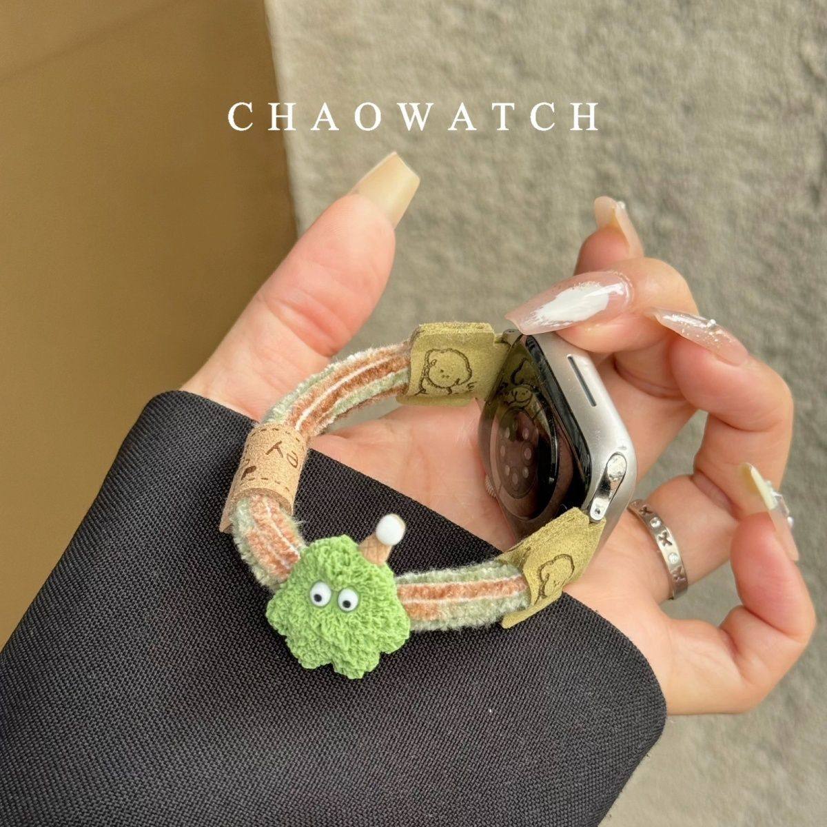 毛绒可爱怪兽applewatch表带s11适用苹果手表带s10小众设计发圈熊,智能设备,智能手表手环表带/腕带,淘宝优惠券,粉丝福利购,淘宝优惠卷