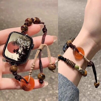 新中式表带AppleWatch平安扣