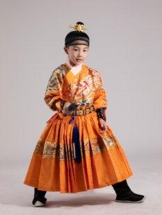 卿子赋童装汉服明制仿妆花纱飞鱼服贴里曳儿童锦衣卫周岁拜年定制